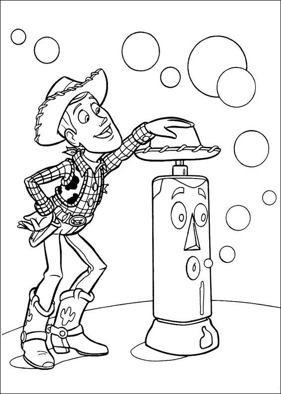 Plansa de colorat cu Toy Story 110 14